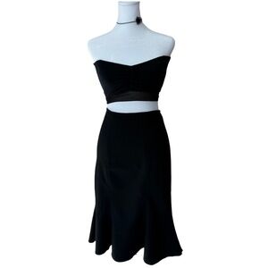XOXO Black Flared Mermaid Skirt Women’s Small – Y2K